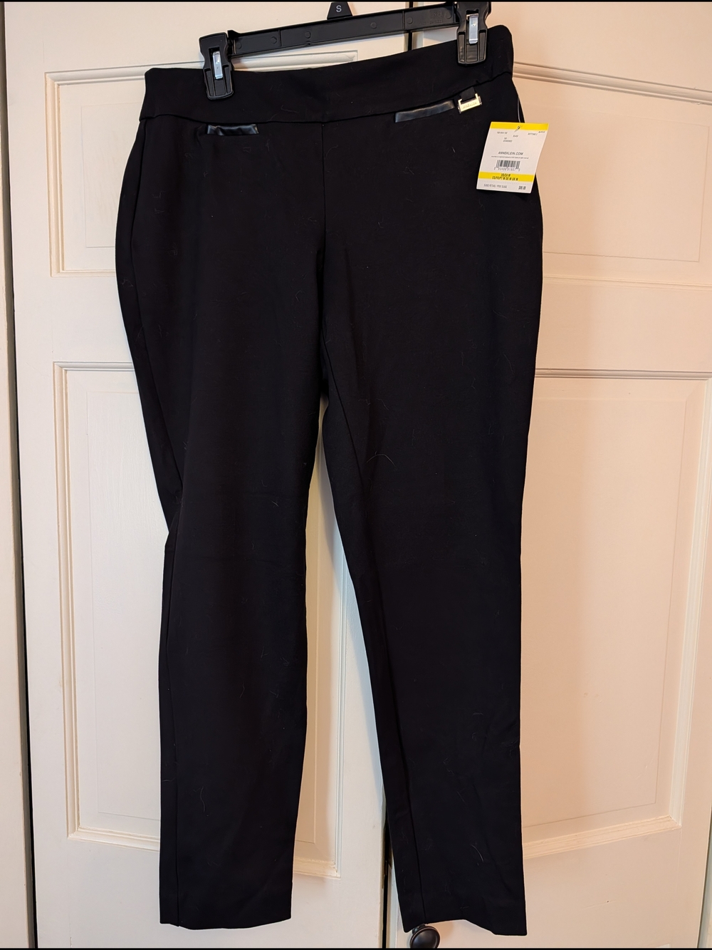 Anne Klein Black Slim Stretch Dress Pants NWT
